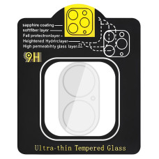 Захисне скло на камеру Full Block (тех.пак) для Apple iPhone 16 (6.1) / 16 Plus (6.7) - Прозорий
