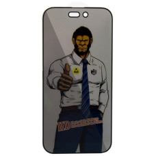 Захисне скло Privacy 5D Anti-Static (тех.пак) для Apple iPhone 13 / 13 Pro / 14 / 16e (6.1) - Чорний
