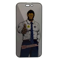 Захисне скло Privacy 5D Anti-Static (тех.пак) для Apple iPhone 16 Pro (6.3) - Чорний