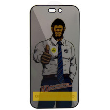 Захисне скло Privacy 5D Anti-Static (тех.пак) для Apple iPhone 17 Pro (6.3) - Чорний