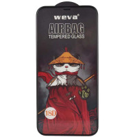 Захисне 2.5D скло Weva AirBag (тех.пак) для Apple iPhone 12 Pro / 12 (6.1) - Чорний
