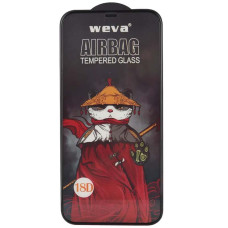 Захисне 2.5D скло Weva AirBag (тех.пак) для Apple iPhone 12 Pro / 12 (6.1) - Чорний