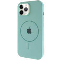 Силіконовий чохол Silicone Case Full Protective (AA) with MagSafe для Apple iPhone 11 Pro (5.8) - Бірюзовий / Light Turquoise