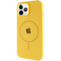 Силиконовый чехол Silicone Case Full Protective (AA) with MagSafe для Apple iPhone 11 Pro (5.8) - Желтый / Yellow