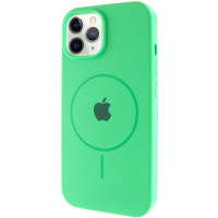 Силиконовый чехол Silicone Case Full Protective (AA) with MagSafe для Apple iPhone 11 Pro (5.8) - Зеленый / Spearmint