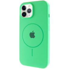 Силіконовий чохол Silicone Case Full Protective (AA) with MagSafe для Apple iPhone 11 Pro (5.8) - Зелений / Spearmint