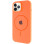Силіконовий чохол Silicone Case Full Protective (AA) with MagSafe для Apple iPhone 11 Pro (5.8) - Помаранчевий / Papaya
