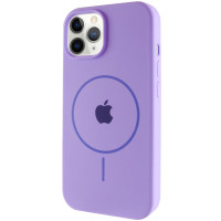 Силиконовый чехол Silicone Case Full Protective (AA) with MagSafe для Apple iPhone 11 Pro (5.8) - Сиреневый / Dasheen