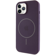 Силиконовый чехол Silicone Case Full Protective (AA) with MagSafe для Apple iPhone 11 Pro (5.8) - Фиолетовый / Elderberry