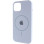 Силіконовий чохол Silicone Case Full Protective (AA) with MagSafe для Apple iPhone 11 (6.1) - Блакитний / Lilac Blue