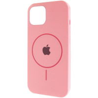 Силиконовый чехол Silicone Case Full Protective (AA) with MagSafe для Apple iPhone 11 (6.1) - Розовый / Light pink