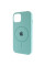 Силіконовий чохол Silicone Case Full Protective (AA) with MagSafe для Apple iPhone 11 (6.1) - Бірюзовий / Marine Green - фото