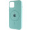 Силіконовий чохол Silicone Case Full Protective (AA) with MagSafe для Apple iPhone 11 (6.1) - Бірюзовий / Marine Green