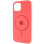 Силіконовий чохол Silicone Case Full Protective (AA) with MagSafe для Apple iPhone 11 (6.1) - Кавуновий / Watermelon red
