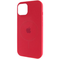 Силіконовий чохол Silicone Case Full Protective (AA) with MagSafe для Apple iPhone 11 (6.1) - Червоний / Deep Red