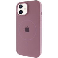 Силіконовий чохол Silicone Case Full Protective (AA) with MagSafe для Apple iPhone 11 (6.1) - Ліловий / Lilac Pride