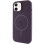 Силіконовий чохол Silicone Case Full Protective (AA) with MagSafe для Apple iPhone 11 (6.1) - Фіолетовий / Elderberry