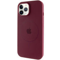 Силіконовий чохол Silicone Case Full Protective (AA) with MagSafe для Apple iPhone 11 Pro Max (6.5) - Бордовий / Plum