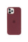 Силіконовий чохол Silicone Case Full Protective (AA) with MagSafe для Apple iPhone 11 Pro Max (6.5) - Бордовий / Plum - фото