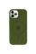 Силіконовий чохол Silicone Case Full Protective (AA) with MagSafe для Apple iPhone 11 Pro Max (6.5) - Зелений / Dark Olive - фото