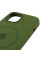 Силіконовий чохол Silicone Case Full Protective (AA) with MagSafe для Apple iPhone 11 Pro Max (6.5) - Зелений / Dark Olive - фото