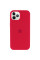 Силіконовий чохол Silicone Case Full Protective (AA) with MagSafe для Apple iPhone 12 Pro / 12 (6.1) - Червоний / Deep Red - фото