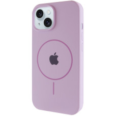 Силіконовий чохол Silicone Case Full Protective (AA) with MagSafe для Apple iPhone 14 (6.1) - Бузковий / Lilac