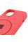 Силіконовий чохол Silicone Case Full Protective (AA) with MagSafe для Apple iPhone 14 Plus (6.7) - Кавуновий / Watermelon red - фото
