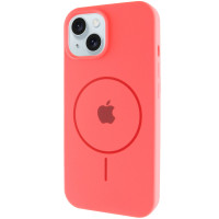 Силіконовий чохол Silicone Case Full Protective (AA) with MagSafe для Apple iPhone 14 Plus (6.7) - Кавуновий / Watermelon red