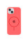 Силіконовий чохол Silicone Case Full Protective (AA) with MagSafe для Apple iPhone 14 Plus (6.7) - Кавуновий / Watermelon red - фото