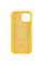 Силиконовый чехол Silicone Case Full Protective (AA) with MagSafe для Apple iPhone 14 Plus (6.7) - Желтый / Yellow - фото