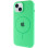 Силіконовий чохол Silicone Case Full Protective (AA) with MagSafe для Apple iPhone 14 Plus (6.7) - Зелений / Spearmint
