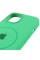 Силиконовый чехол Silicone Case Full Protective (AA) with MagSafe для Apple iPhone 14 Plus (6.7) - Зеленый / Spearmint - фото