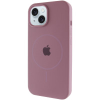 Силиконовый чехол Silicone Case Full Protective (AA) with MagSafe для Apple iPhone 14 Plus (6.7) - Лиловый / Lilac Pride