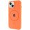 Силіконовий чохол Silicone Case Full Protective (AA) with MagSafe для Apple iPhone 14 Plus (6.7) - Помаранчевий / Papaya