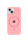 Силиконовый чехол Silicone Case Full Protective (AA) with MagSafe для Apple iPhone 14 Plus (6.7) - Розовый / Light pink - фото