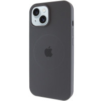 Силіконовий чохол Silicone Case Full Protective (AA) with MagSafe для Apple iPhone 14 Plus (6.7) - Сірий / Dark Gray