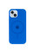 Силиконовый чехол Silicone Case Full Protective (AA) with MagSafe для Apple iPhone 14 Plus (6.7) - Синий / Capri Blue - фото