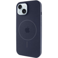 Силиконовый чехол Silicone Case Full Protective (AA) with MagSafe для Apple iPhone 14 Plus (6.7) - Темно-синий / Midnight blue