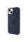 Силиконовый чехол Silicone Case Full Protective (AA) with MagSafe для Apple iPhone 14 Plus (6.7) - Темно-синий / Midnight blue - фото