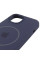 Силиконовый чехол Silicone Case Full Protective (AA) with MagSafe для Apple iPhone 14 Plus (6.7) - Темно-синий / Midnight blue - фото