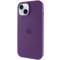 Силиконовый чехол Silicone Case Full Protective (AA) with MagSafe для Apple iPhone 14 Plus (6.7) - Фиолетовый / Amethyst