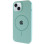 Силіконовий чохол Silicone Case Full Protective (AA) with MagSafe для Apple iPhone 15 (6.1) - Бірюзовий / Light Turquoise