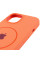 Силіконовий чохол Silicone Case Full Protective (AA) with MagSafe для Apple iPhone 15 (6.1) - Помаранчевий / Papaya - фото
