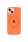 Силіконовий чохол Silicone Case Full Protective (AA) with MagSafe для Apple iPhone 15 (6.1) - Помаранчевий / Papaya - фото