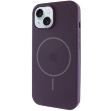 Силіконовий чохол Silicone Case Full Protective (AA) with MagSafe для Apple iPhone 15 (6.1) - Фіолетовий / Elderberry