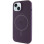 Силіконовий чохол Silicone Case Full Protective (AA) with MagSafe для Apple iPhone 15 (6.1) - Фіолетовий / Elderberry