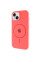 Силіконовий чохол Silicone Case Full Protective (AA) with MagSafe для Apple iPhone 15 Plus (6.7) - Кавуновий / Watermelon red - фото