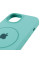 Силіконовий чохол Silicone Case Full Protective (AA) with MagSafe для Apple iPhone 15 Plus (6.7) - Бірюзовий / Marine Green - фото
