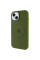 Силіконовий чохол Silicone Case Full Protective (AA) with MagSafe для Apple iPhone 15 Plus (6.7) - Зелений / Dark Olive - фото